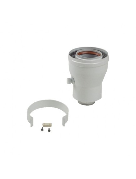 Ariston indító idom PPS/Alu ø 60 mm / ø 100 mm - 3318079 Ariston indító idom PPS/Alu ø 60 mm / ø 100 mm - 3318079