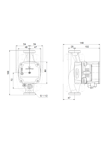 Grundfos Alpha1 L 25 – 60 elektronikusan szabályzott nagyhatásfokú keringető fűtési rendszer szivattyú 99160584