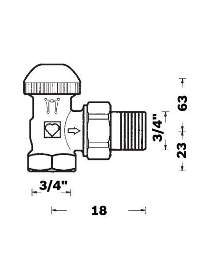 Herz TS-90 sarok termosztatikus radiátorszelep 3/4" BM 1 7724 92 Herz TS-90 sarok termosztatikus radiátorszelep 3/4" BM 1 7724 92
