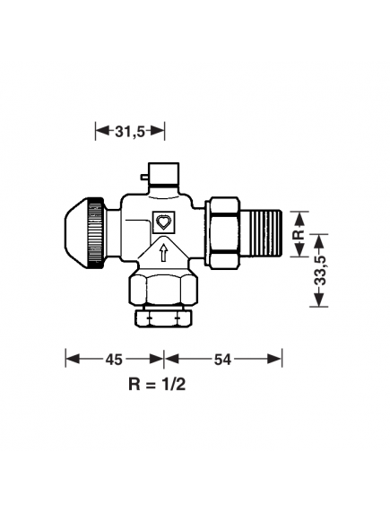 Herz TS-90 termosztatikus radiátor szelep légtelenítővel ø15 mm 1/2" 1 7728 92 Herz TS-90 termosztatikus radiátor szelep légtelenítővel ø15 mm 1/2" 1 7728 92