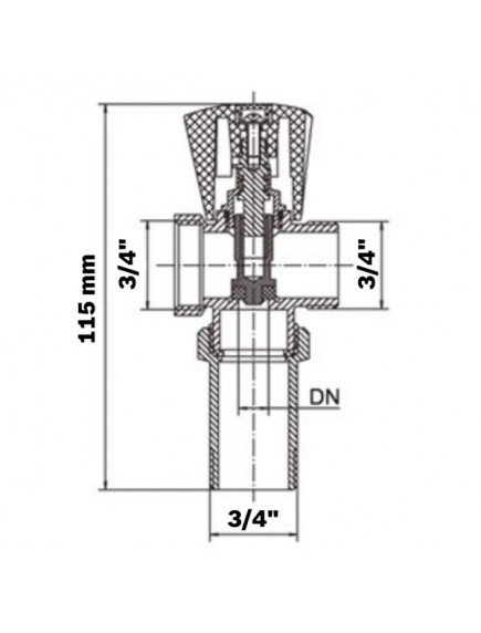 Melscher mosógépcsap fali csaptelepekhez 3/4" AV7328 Melscher mosógépcsap fali csaptelepekhez 3/4" AV7328
