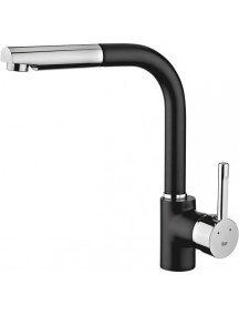 Teka ARK 938 N mosogató csaptelep, kihúzható zuhanyfejes, fekete