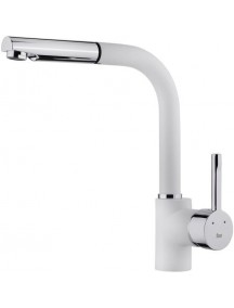 Teka ARK 938 W mosogató csaptelep, kihúzható zuhanyfejes, fehér